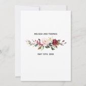 Oude Roos Save The Date Aankondiging (Achterkant)