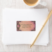 Oude rosetiketlabels etiket (Insitu)