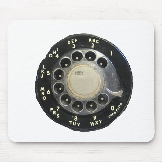 Oude Rotary Phone Dial Muismat (Voorkant)