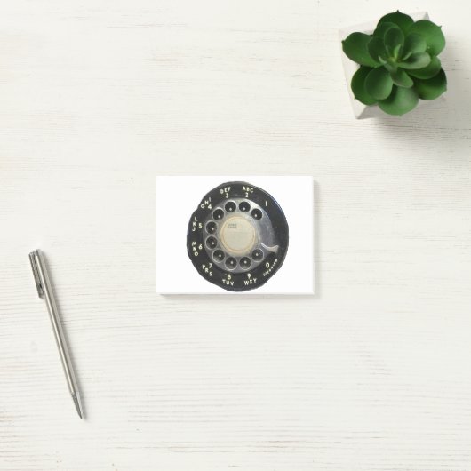 Oude Rotary Phone Dial Post-it® Notes (Kantoor)