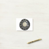 Oude Rotary Phone Dial Post-it® Notes (Op bureau)