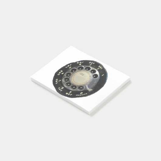 Oude Rotary Phone Dial Post-it® Notes (Schuin)