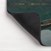 Oude rowboot met berdenkenmousepad muismat (Hoek)
