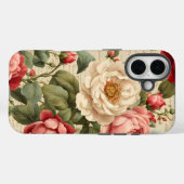 Oude Roze Junk Journal Pagina Case-Mate iPhone Case (Achterkant (horizontaal))