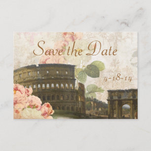 Oude roze roze roze roze Vintage Sla de datumkaart Save The Date