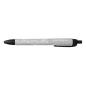 Oude Rozen Aangepaste Naam Blauwe Inkt Pen (Bodem)