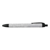 Oude Rozen Aangepaste Naam Blauwe Inkt Pen (Bovenkant)