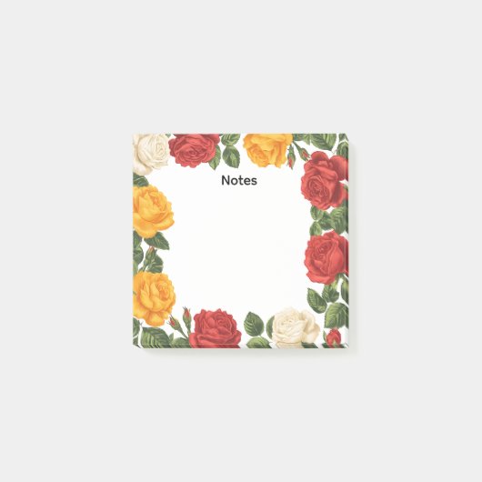 Oude Rozen Frame Notities Post-it® Notes (Voorkant)