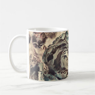 Oude rozen koffiemok