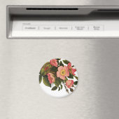 Oude Rozen Mooie Roze Botanisch Magneet (Insitu (Vaatwasser))