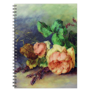 Oude rozen notitieboek
