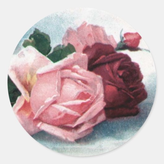 Oude rozen sticker (Voorkant)
