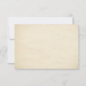 Oude RSVP-bruiloft RSVP Kaartje (Achterkant)