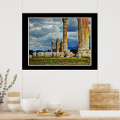 Oude ruïnes in Athene Griekenland Poster (Keuken)