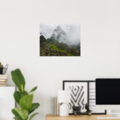 Oude ruïnes van Machu Picchu met Andes Poster (Thuiskantoor)