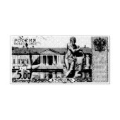 Oude Russische postzegel Rubberstempel (Afrduk)