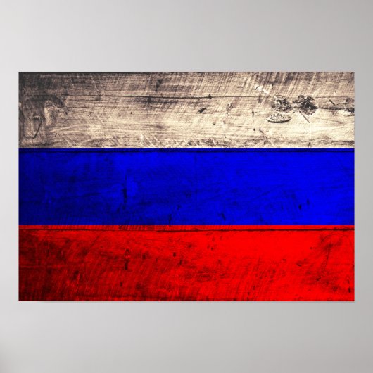 Oude Russische vlag Poster (Voorkant)