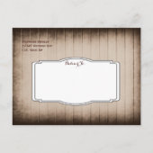 Oude Rustic Barn Wood Sparen de Briefkaarten van d (Achterkant)