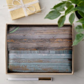 Oude Rustic Shed met een fietsopening op de muur Tissuepapier (Geschenk)