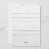 Oude rustieke houten rode auto kerstkaart (Achterkant)