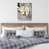 Oude Samoerai schilderij Canvas Afdruk (Insitu (Slaapkamer))