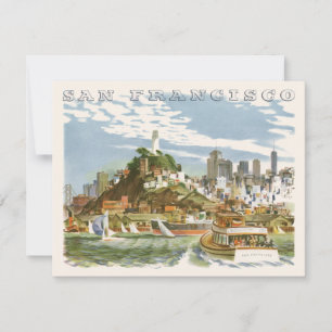 Oude San Francisco Bay Reisposter Ferryboot