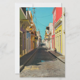 Oude San Juan Kasseienstraat Fotografie Briefpapier