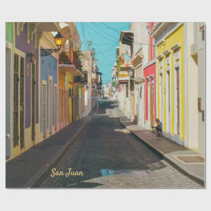 Oude San Juan Kasseienstraat Fotografie Cadeaupapier