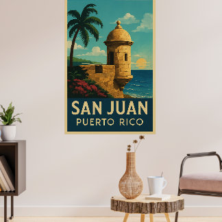Oude San Juan Puerto Rico Poster