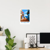 Oude San Juan Puerto Rico Reisprint Poster (Thuiskantoor)