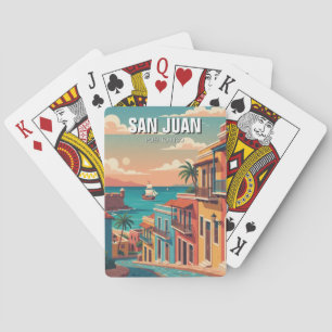 Oude San Juan Puerto Rico Reizen Pokerkaarten