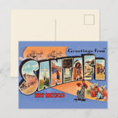 Oude Santa Fe-ansichtkaart Briefkaart (Voorkant / Achterkant)