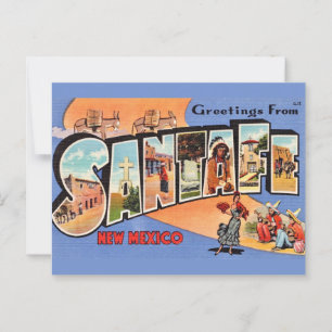 Oude Santa Fe-ansichtkaart Briefkaart