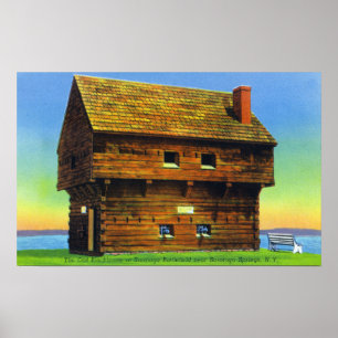 Oude saratoga-slagplaats poster