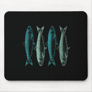 Oude Sardine Vis Kunst Ingeblikte Sardines Liefheb Muismat