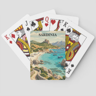 Oude Sardinia Italië Mediterrane Landschap Pokerkaarten