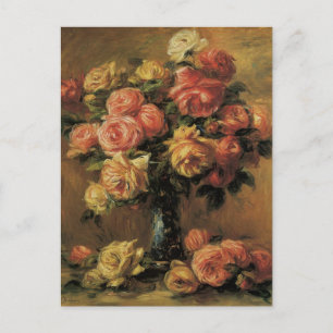 Oude Save the Date! Rozen in een Vaas van Renoir Aankondigingskaart