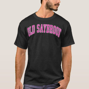 Oude Saybrook Connecticut CT Sportontwerp T-shirt