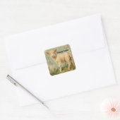 Oude Schaap Pasen Sticker (Envelop)