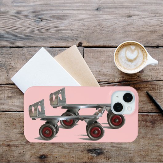 Oude Schaatsen met wielrennen Case-Mate iPhone Case