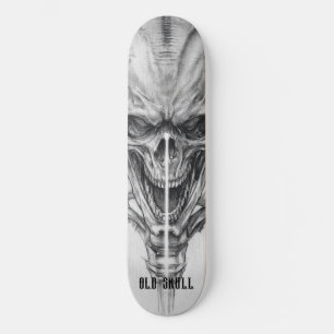 Oude Schedel Schets Skateboard