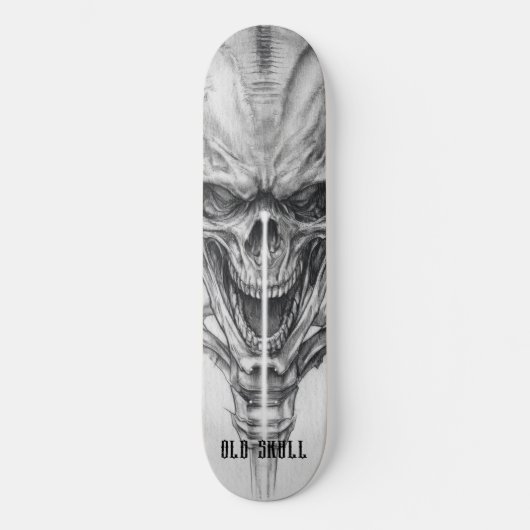 Oude Schedel Schets Skateboard (Voorkant)