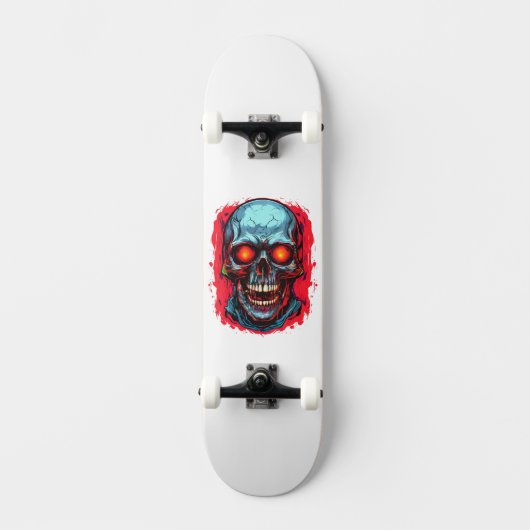 Oude schedel skateboard (Voorkant)