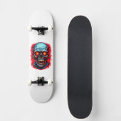 Oude schedel skateboard (Voorkant)