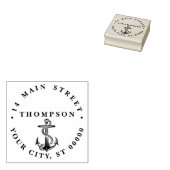 Oude scheepsanker preppy #2 adres 	rubberstempel (Gestempeld)