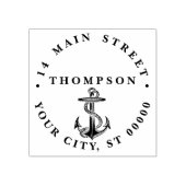 Oude scheepsanker preppy #2 adres 	rubberstempel (Afrduk)