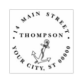 Oude scheepsanker preppy #2 adres 	rubberstempel (Afrduk)