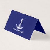 Oude scheepsanker touw bootnaam kaart (Achterkant)