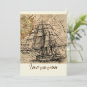 Oude Schip En Kaart (Staand voorkant)
