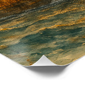 Oude schip zonsondergang perfect poster (Hoek)